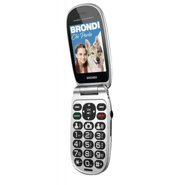 Brondi Amico Comfort 7,11 cm (2.8") Nero Telefono di livello base
