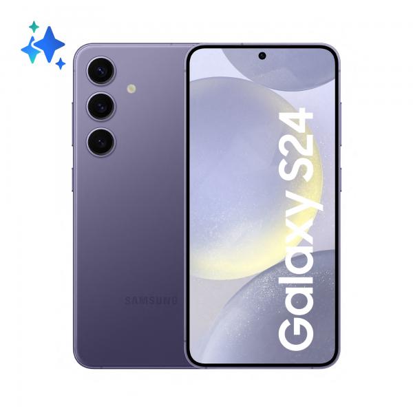 Samsung Galaxy S24 Smartphone AI, Display 6.2'' FHD+ Dynamic AMOLED 2X, Fotocamera 50MP, RAM 8GB, 128GB, 4.000 mAh, Cobalt Violet - EUROBABYLON  #