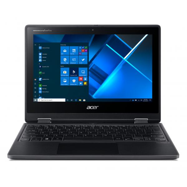 Acer TravelMate Spin B3 TMB311RN-31 Ibrido (2 in 1) 29,5 cm (11.6") Touch screen Full HD Intel Celeron N 4 GB DDR4-SDRAM 128 GB SSD Wi-Fi 5 (802.11ac) Windows 10 Pro Academic Nero