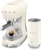 Macchina per caffè espresso Smeg anni '50 crema ECF12CREU + MFF02 - EUROBABYLON