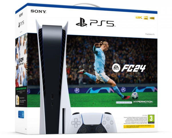 🎮 SONY PS5 825GB STANDARD EDITION WHITE + EA SPORTS FC 24 + FUT VCH 🔥PREZZO SHOCK🔥