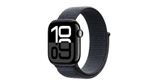 APPLE WATCH SERIES 10 42MM JET BLACK ALUMINIUM CASE WITH INK SPORT LOOP GPS MWWG3QC/A