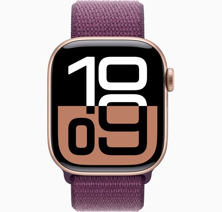 APPLE WATCH SERIES 10 42MM ROSE GOLD ALUMINIUM CASE WITH LIGHT BLUSH SPORT BAND S/M GPS MWWH3QC - EUROBABYLON