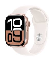 APPLE WATCH SERIES 10 46MM ROSE GOLD ALUMINIUM CASE WITH LIGHT BLUSH SPORT BAND GPS MWWU3QC/A