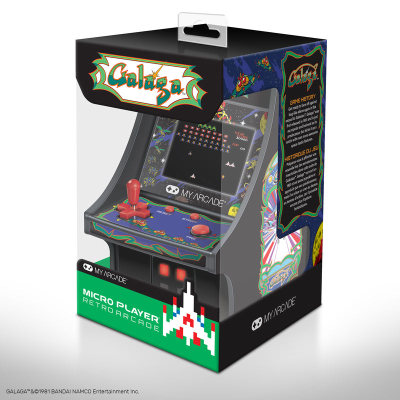 MY ARCADE MICRO PLAYER GALAGA 6.75" DGUNL-3222 - EUROBABYLON