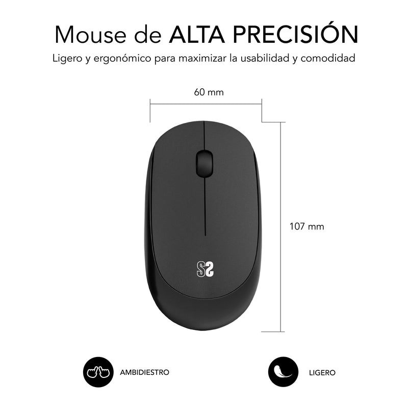 SUBBLIM SUBMP-03HP001 tappetino per mouse Nero