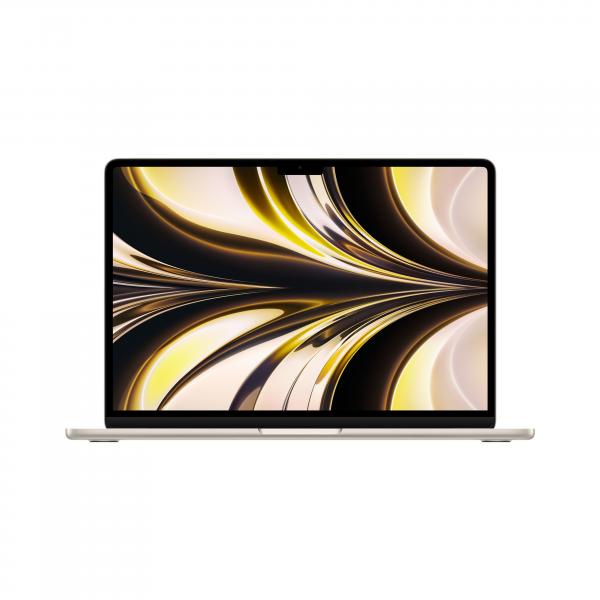 Apple MacBook Air 13-inch : M2 chip with 8-core CPU and 8-core GPU, 256GB - Starlight - EUROBABYLON