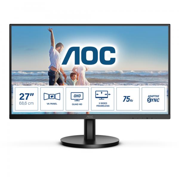 AOC Q27B3MA LED display 68,6 cm (27") 2560 x 1440 Pixel Quad HD Nero - EUROBABYLON