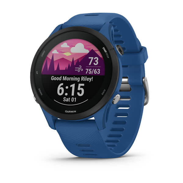 Garmin Forerunner 255 3,3 cm (1.3") MIP 46 mm Digitale 260 x 260 Pixel Blu Wi-Fi GPS (satellitare) - EUROBABYLON