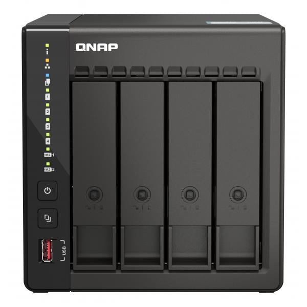 QNAP TS-453E NAS Tower Collegamento ethernet LAN Nero J6412 - EUROBABYLON