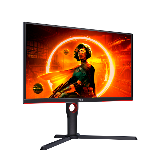 AOC G3 25G3ZM/BK Monitor PC 62,2 cm (24.5") 1920 x 1080 Pixel Full HD Nero, Rosso - EUROBABYLON