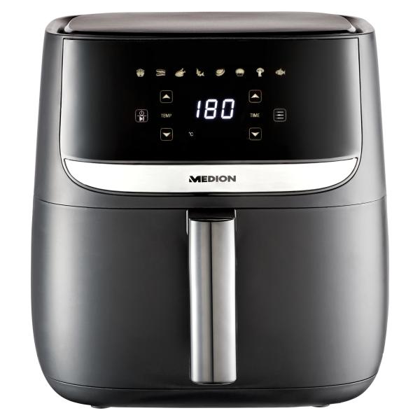 MEDION MD 10532 Singolo 5,7 L Indipendente 1700 W Friggitrice ad aria calda Nero - EUROBABYLON