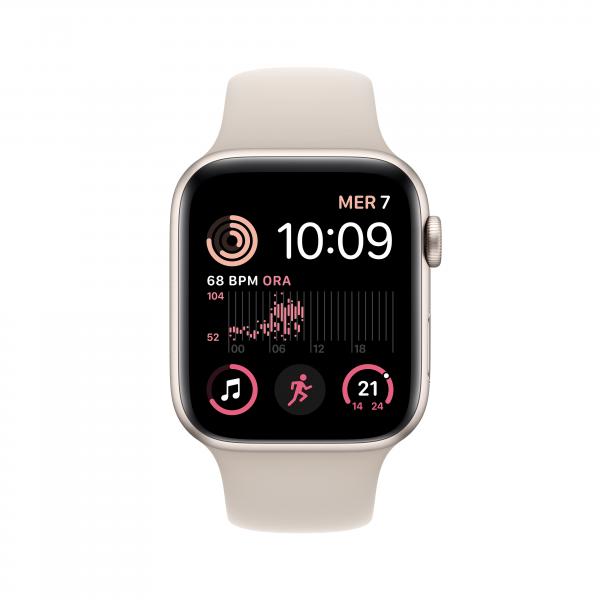 Apple Watch SE GPS 44mm Cassa in Alluminio color Galassia con Cinturino Sport Band Galassia - Regular - EUROBABYLON