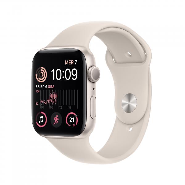 Apple Watch SE GPS 44mm Cassa in Alluminio color Galassia con Cinturino Sport Band Galassia - Regular - EUROBABYLON