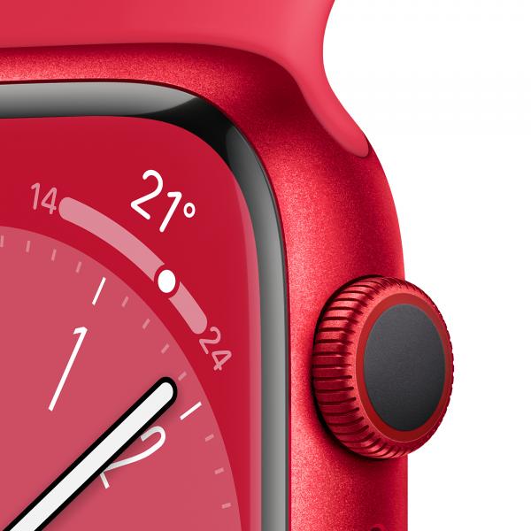 Apple Watch Series 8 GPS + Cellular 45mm Cassa in Alluminio color (PRODUCT)RED con Cinturino Sport Band (PRODUCT)RED - Regular - EUROBABYLON