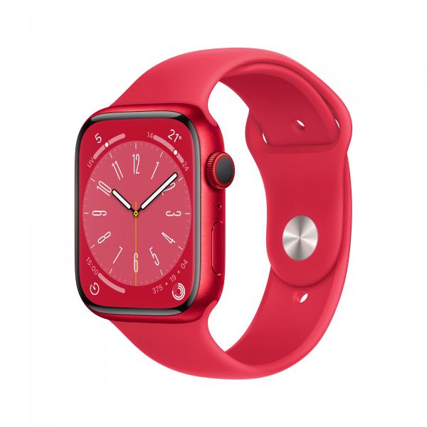 Apple Watch Series 8 GPS + Cellular 45mm Cassa in Alluminio color (PRODUCT)RED con Cinturino Sport Band (PRODUCT)RED - Regular - EUROBABYLON