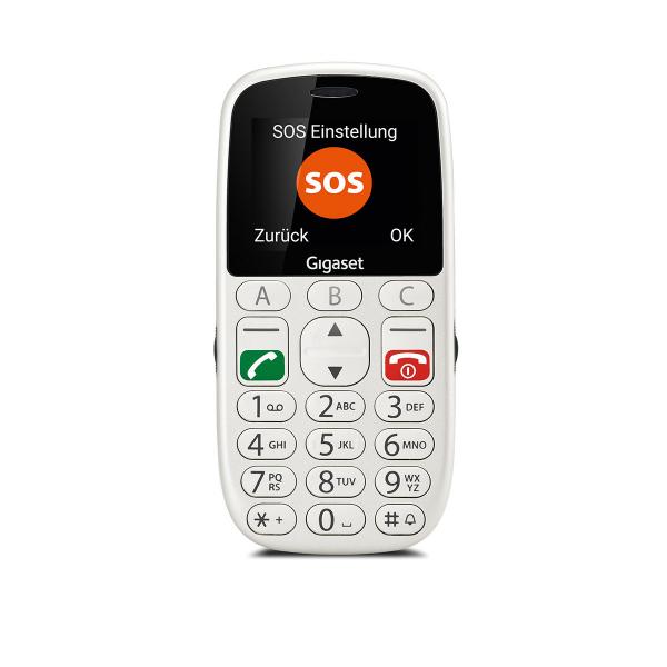 Gigaset GL390 5.59 cm (2.2") 88 g White Elderly phone