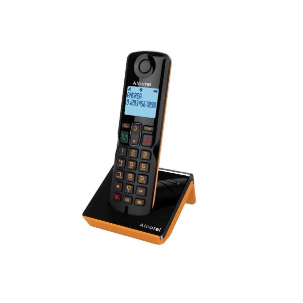 Alcatel S280 SOLO ORANGE Telefono DECT Identificatore di chiamata Nero, Arancione