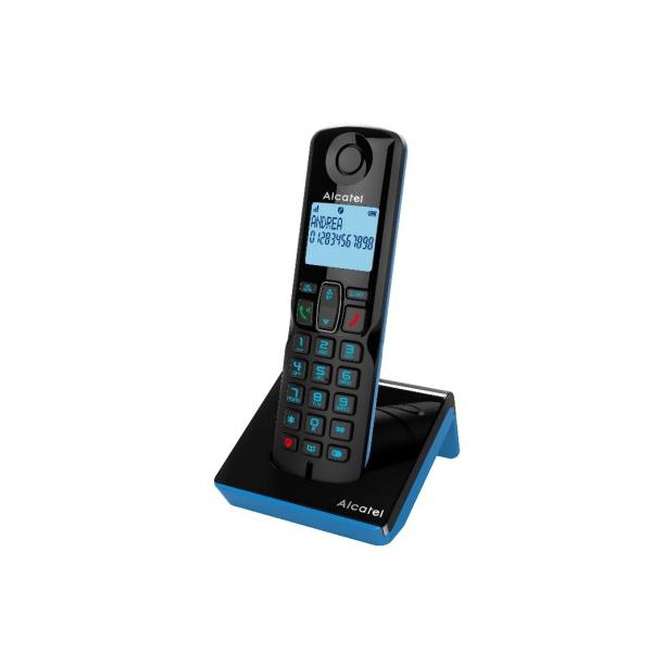 Alcatel S280 SOLO BLUE Telefono DECT Identificatore di chiamata Nero, Blu - EUROBABYLON