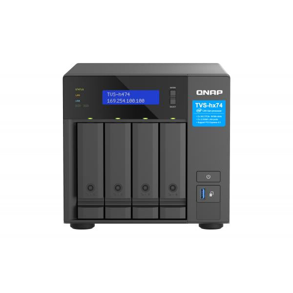 QNAP TVS-H474 NAS Tower Collegamento ethernet LAN Nero G7400 - EUROBABYLON