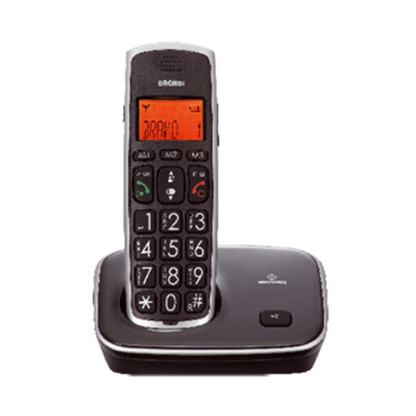 Brondi Bravo Gold Telefono DECT Nero Identificatore di chiamata