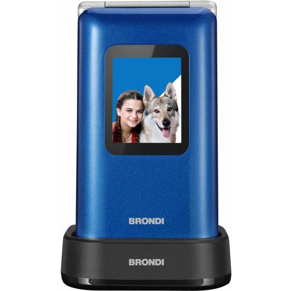 Brondi Amico Prezioso 7,11 cm (2.8") Blu Telefono per anziani - EUROBABYLON