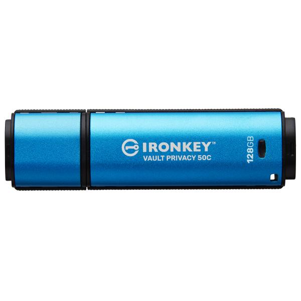 Kingston Technology IronKey 128 GB USB-C Vault Privacy 50C crittografia AES-256, FIPS 197 - EUROBABYLON