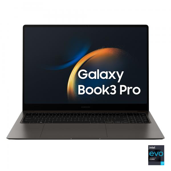 Samsung Galaxy Book3 Pro 16" Laptop i7 16GB 512GB Windows 11 Pro Graphite - EUROBABYLON