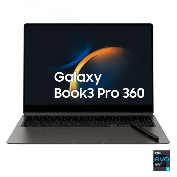 Samsung Galaxy Book3 Pro 360 16" Laptop i7 16GB 512GB Windows 11 Pro Graphit