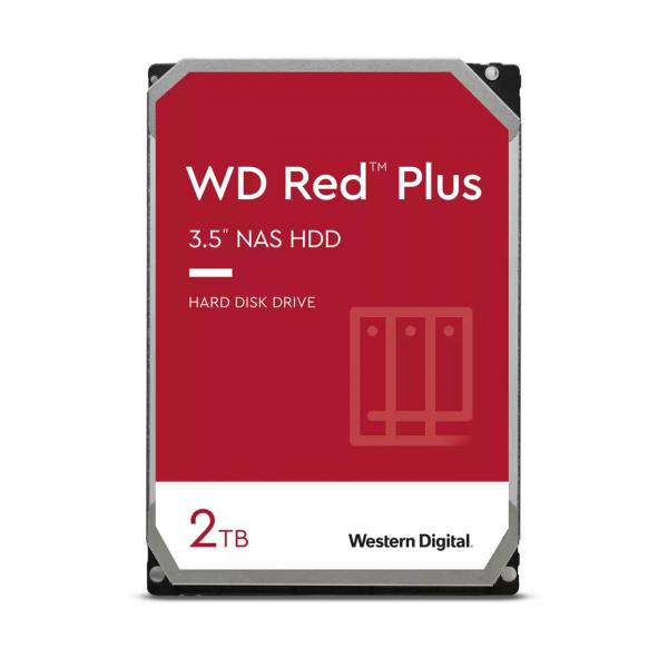 Western Digital Red Plus WD20EFPX disco rigido interno 2 TB 5400 Giri/min 64 MB 3.5" SATA