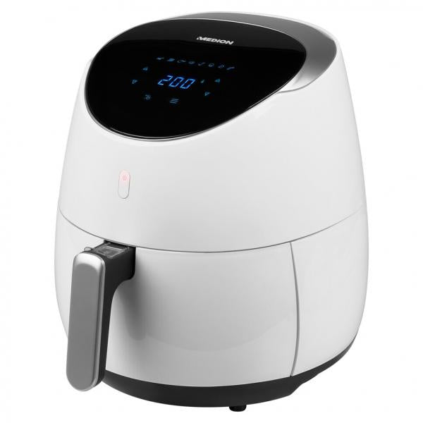 MEDION MD 19279 Singolo 5 L Indipendente 2000 W Friggitrice ad aria calda Nero, Bianco - EUROBABYLON