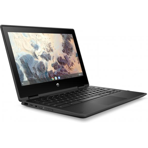 HP Chromebook x360 11 G4 29,5 cm (11.6") Touch screen HD Intel Celeron N4500 4 GB LPDDR4x-SDRAM 64 GB eMMC Wi-Fi 6 (802.11ax) ChromeOS Nero