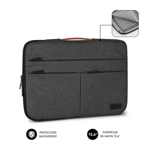 SUBBLIM SUBLS-AP36050 borsa per notebook 39,6 cm (15.6") Custodia a tasca Grigio