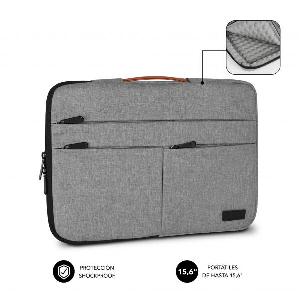 SUBBLIM SUBLS-AP36051 borsa per notebook 39,6 cm (15.6") Custodia a tasca Grigio