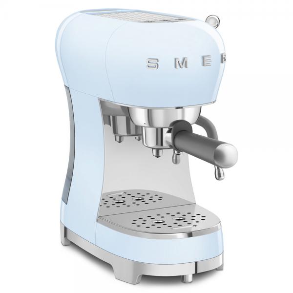 Smeg Macchina da Caffè Espresso Manuale 50's Style  Azzurro LUCIDO  ECF02PBEU