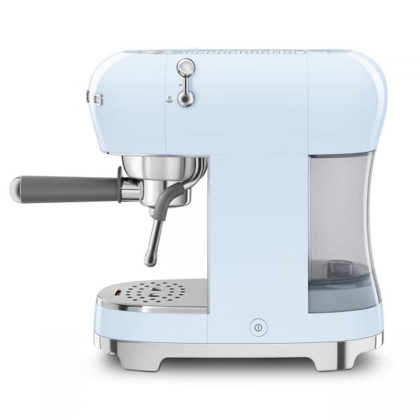 Smeg Macchina da Caffè Espresso Manuale 50's Style  Azzurro LUCIDO  ECF02PBEU