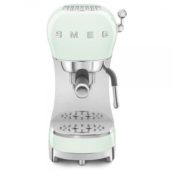 Smeg Macchina da Caffè Espresso Manuale 50's Style  Verde Pastello LUCIDO  ECF02PGEU