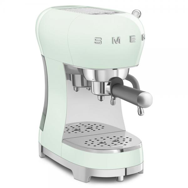 Smeg Macchina da Caffè Espresso Manuale 50's Style  Verde Pastello LUCIDO  ECF02PGEU