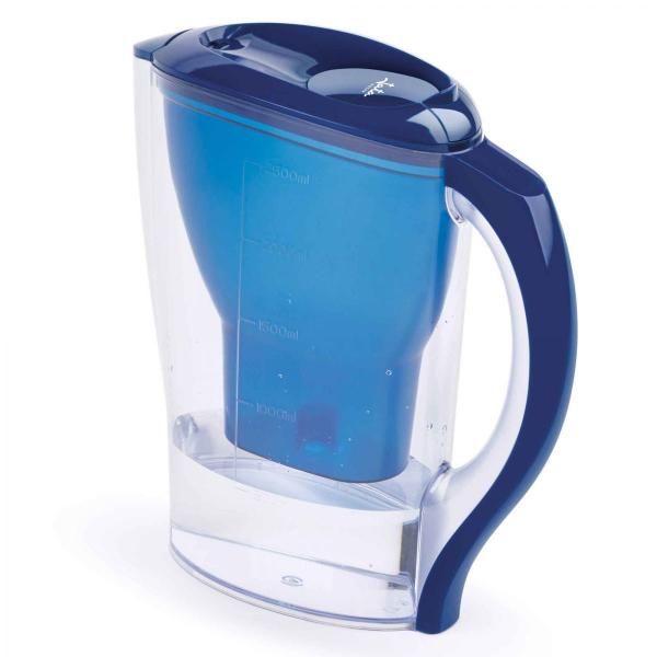 JATA HJAR1001 Filtraggio acqua Caraffa filtrante 2,5 L Blu, Trasparente