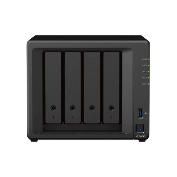 Synology DiskStation DS923+ NAS Mini Tower Ryzen Embedded R1600 4 GB DDR4 16 TB HDD DiskStation Manager Nero - EUROBABYLON