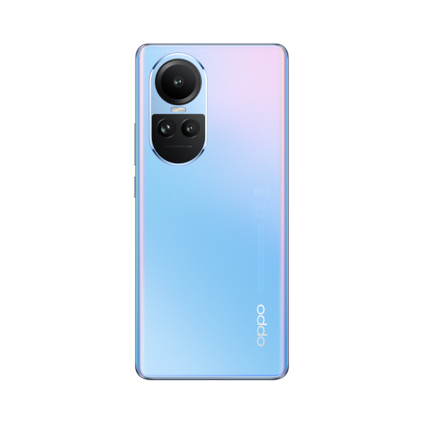 OPPO Reno RENO10 Smartphone 5G, AI Tripla fotocamera 64+32+8MP, Selfie 32MP, Display 6.7" 120HZ AMOLED, 5000 mAh, RAM 8GB (Esp. fino 16GB) + ROM 256GB, [Versione Italia], Colore Ice Blue - EUROBABYLON