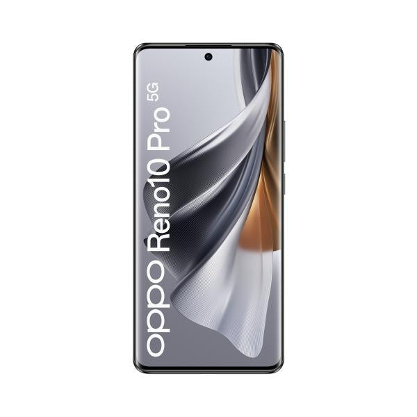 OPPO Reno 10 PRO Smartphone 5G, AI Tripla fotocamera 50+32+8MP, Selfie 32MP, Display 6.7" 120HZ AMOLED, 4600 mAh, RAM 12GB (Esp.24GB) + ROM 256GB, [Versione Italia], Colore Silvery Grey