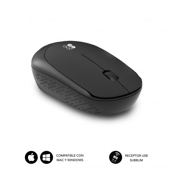 SUBBLIM SUBMP-03HP001 tappetino per mouse Nero - EUROBABYLON