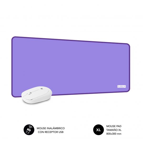 SUBBLIM SUBMP-03HP002 tappetino per mouse Viola