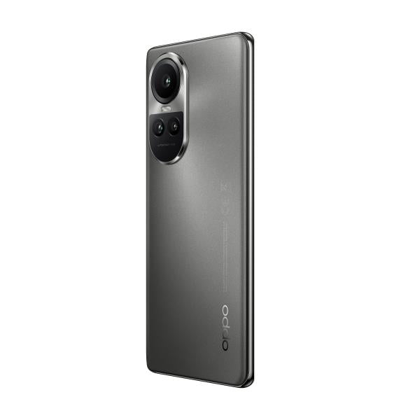 OPPO Reno RENO10 Pro Smartphone 5G, AI Tripla fotocamera 50+32+8MP, Selfie 32MP, Display 6.7" 120HZ AMOLED, 4600 mAh, RAM 12GB (Esp.24GB) + ROM 256GB, [Versione Italia], Colore Silvery Grey