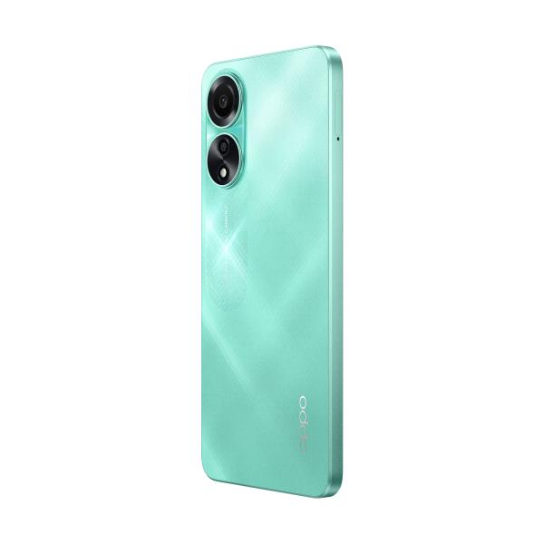 OPPO A78 4G Smartphone, AI Doppia fotocamera 50+2MP, Selfie 8MP, Display 6.43 90HZ AMOLED FHD+, 5000mAh, RAM 8(Esp 4GB/6GB/8GB)+ROM 128GB (esp1TB), IP54, [Versione Italia], Aqua Green