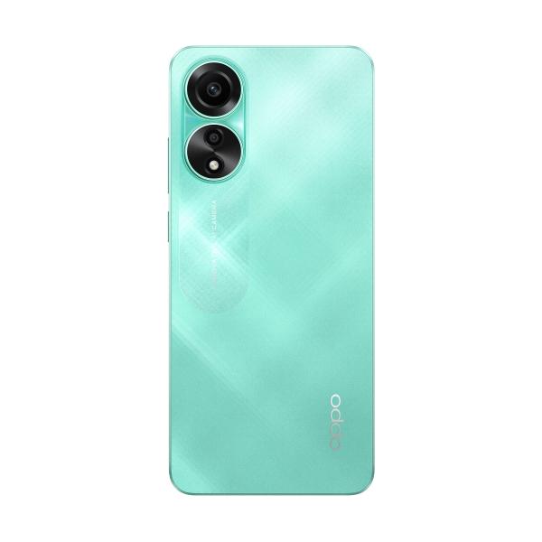 OPPO A78 4G Smartphone, AI Doppia fotocamera 50+2MP, Selfie 8MP, Display 6.43 90HZ AMOLED FHD+, 5000mAh, RAM 8(Esp 4GB/6GB/8GB)+ROM 128GB (esp1TB), IP54, [Versione Italia], Aqua Green