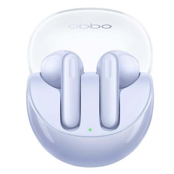 OPPO Enco Air3 Auricolari True Wireless, 25h di Autonomia, Driver da 13.4mm, Bluetooth 5.3, Raggio 10m, Controlli Touch, Cancellazione del rumore IA, Android e iOS, IP54, Viola [Versione Italiana] - EUROBABYLON