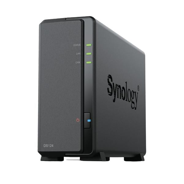 Synology DiskStation DS124 server NAS e di archiviazione Desktop Realtek RTD1619B 1 GB DDR4 DiskStation Manager Nero - EUROBABYLON