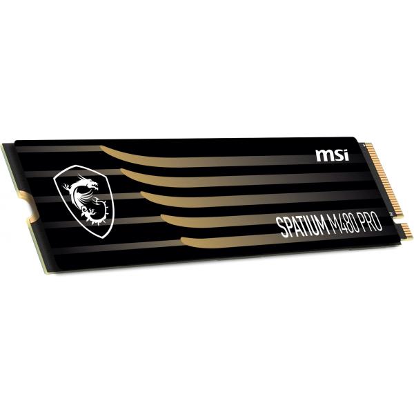 MSI SPATIUM M480 PRO PCIe 4.0 NVMe M.2 1TB PCI Express 4.0 3D NAND - EUROBABYLON